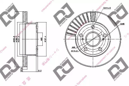 Тормозной диск DJ PARTS BD1096